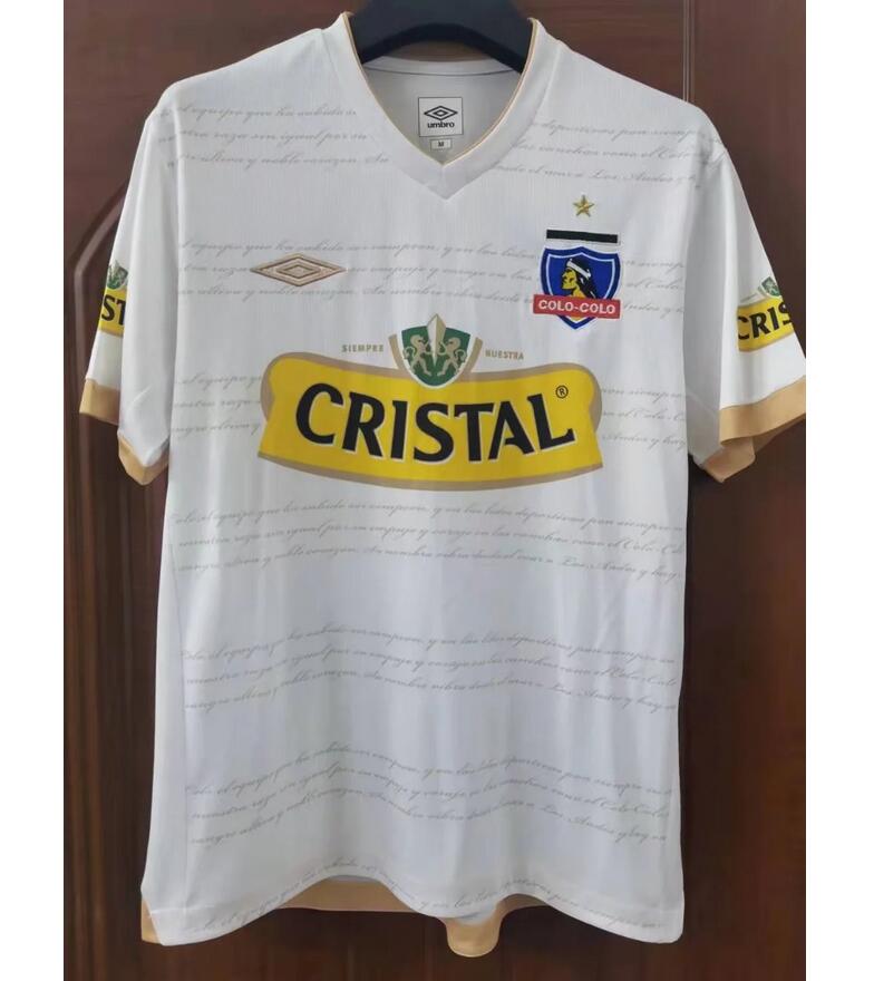 2011 Colo-Colo Retro Home White Soccer Jersey Shirt